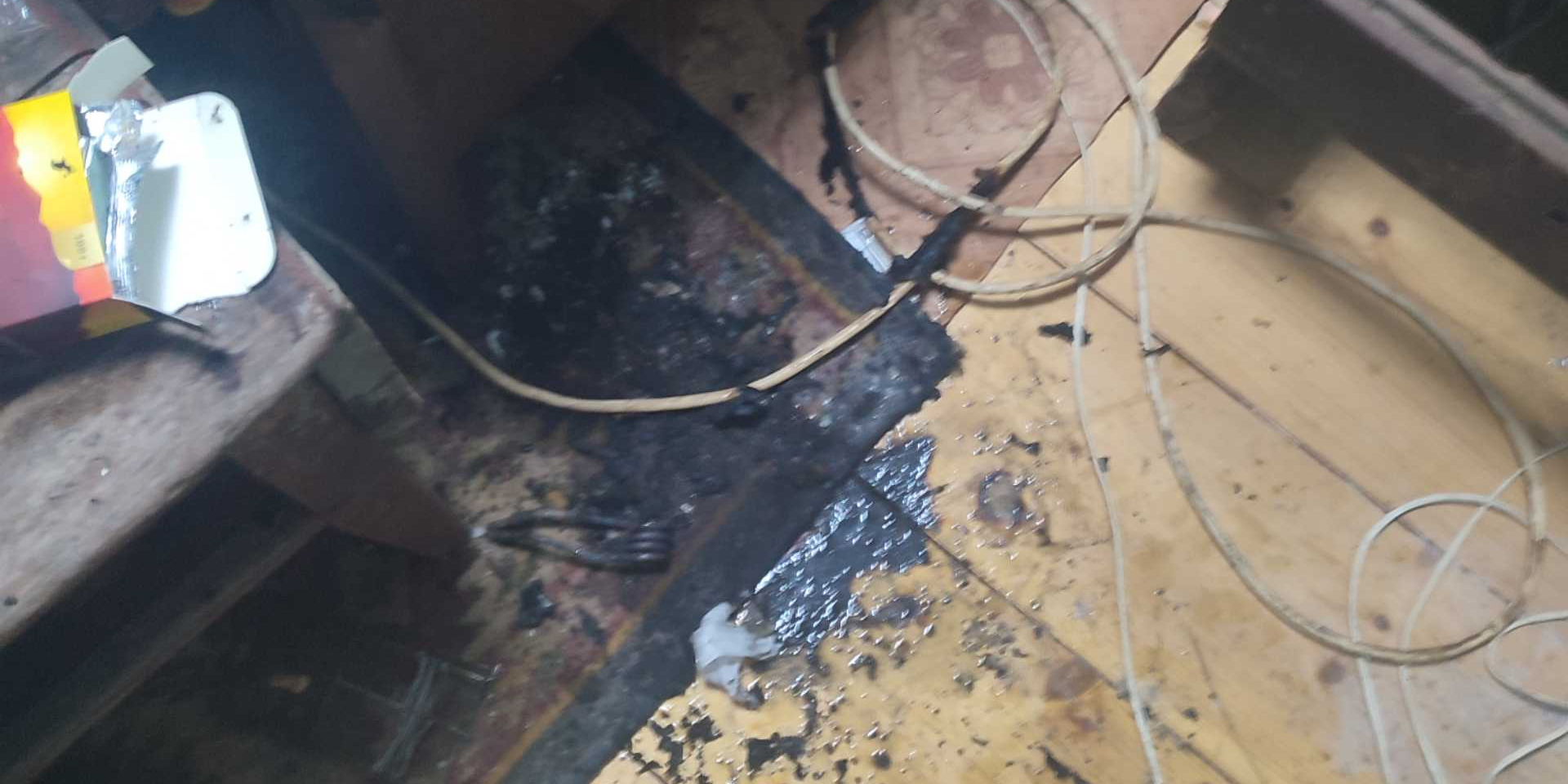 На пожаре в Могилеве пострадал пенсионер