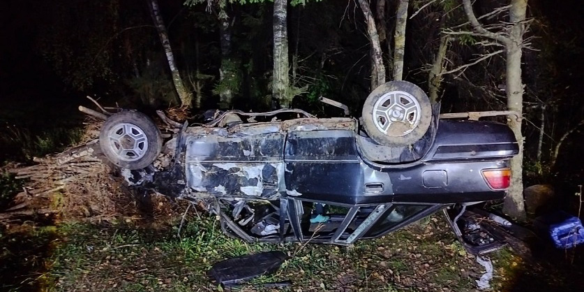 Стали известны подробности аварии вблизи деревни Зимница Могилевского района. Водитель был пьян